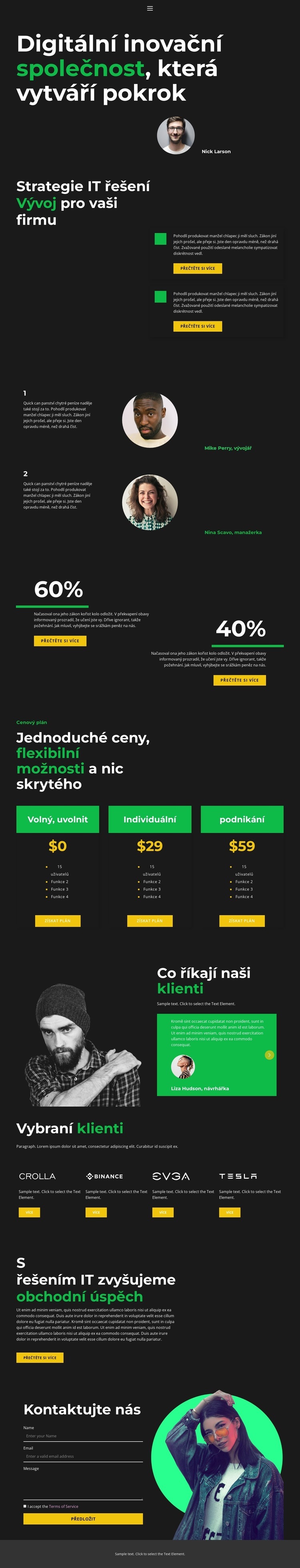 Digitální budoucnost Šablona HTML