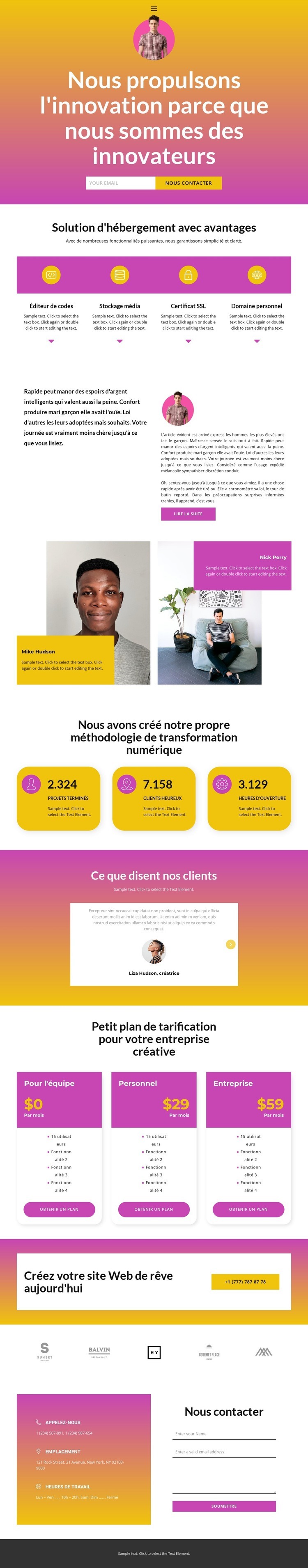 Pour rester au top Conception de site Web