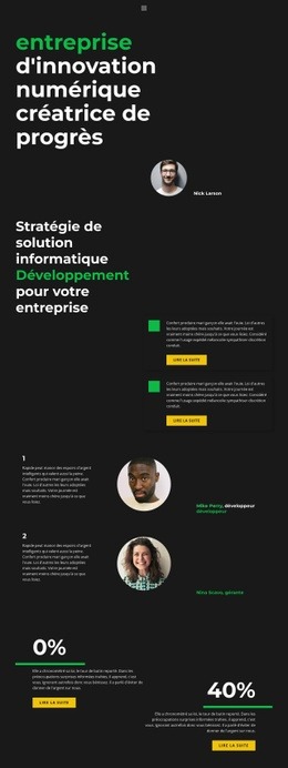 Avenir Numérique - Glisser-Déposer Un Modèle De Page