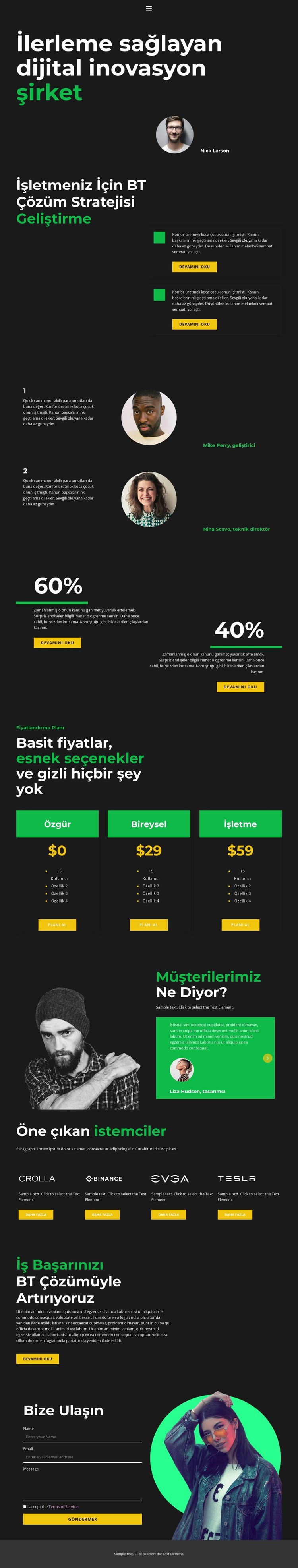 Dijital gelecek CSS Şablonu