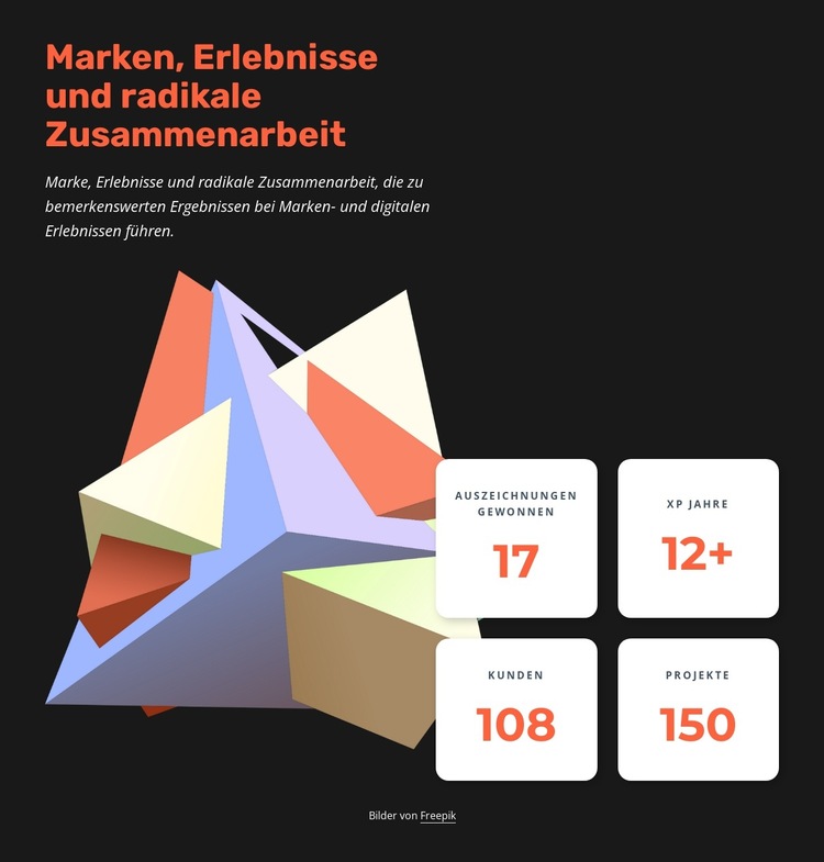 Native Branding-Agentur Website-Vorlage