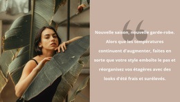 Ambiance Tropicale : Modèle D'Une Page Pour N'Importe Quel Appareil