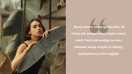 Responsywny Szablon Internetowy Dla Tropikalny Nastrój