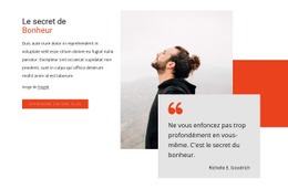 Le Secret Du Bonheur - Outil De Création De Sites Web