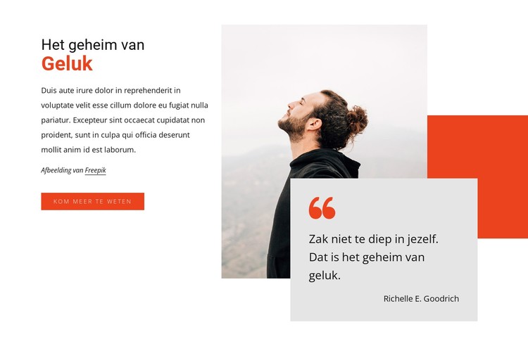 Het geheim van geluk CSS-sjabloon