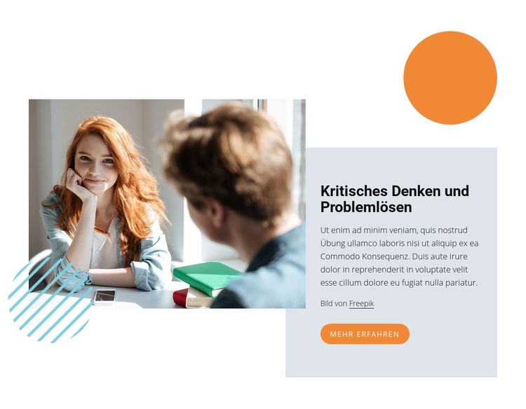 Kritisches Denken HTML Website Builder