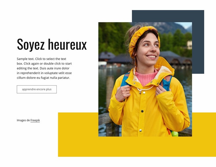 Le voyage nous rend heureux Modèle HTML5