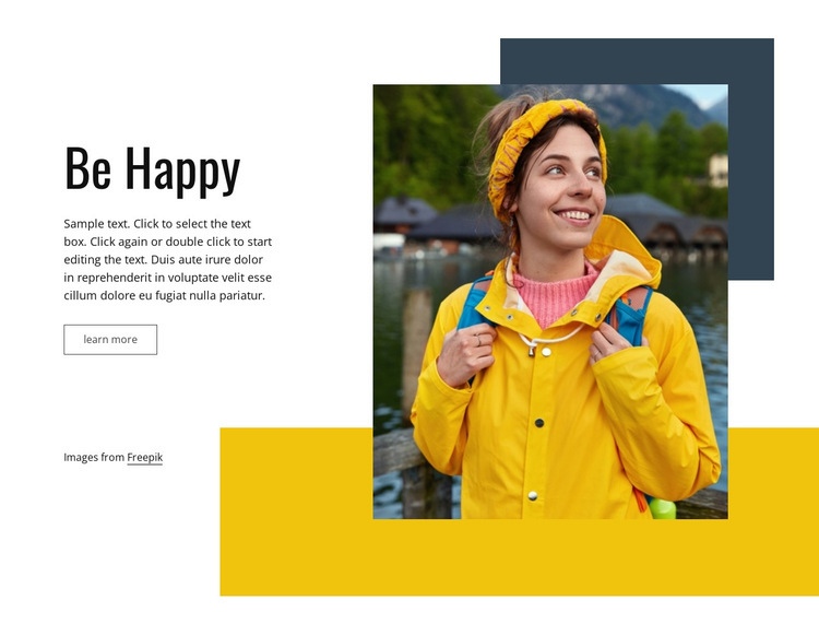 Az utazás boldoggá tesz minket Html Weboldal készítő