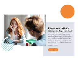 Pensamento Crítico - Página De Destino Pronta Para Uso