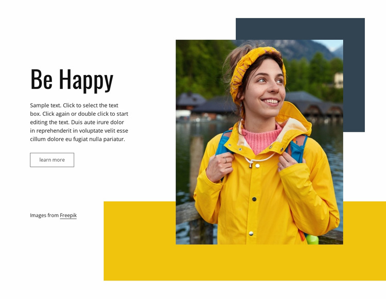 Travel makes us happy Website Design
