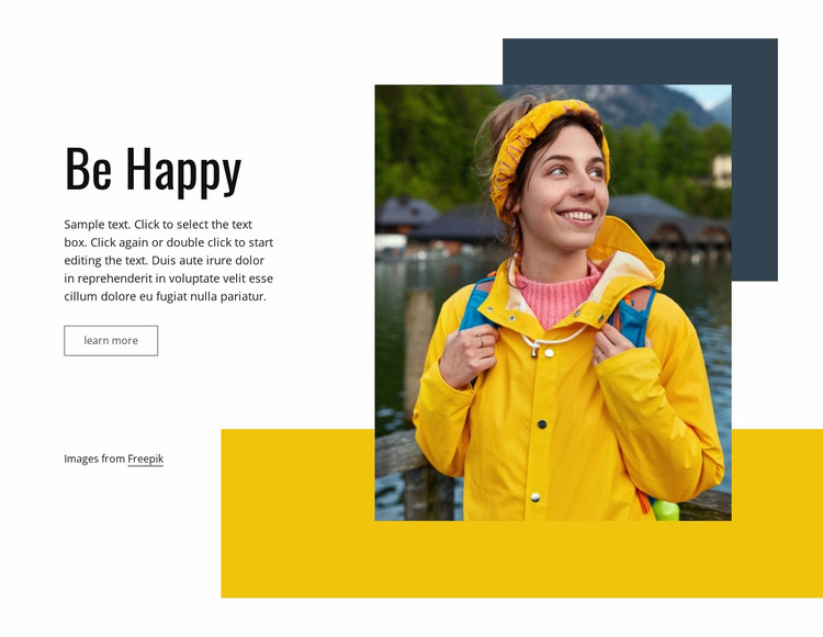 Travel makes us happy Website Mockup