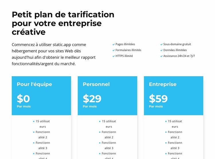 Cela signifie la tarification Maquette de site Web