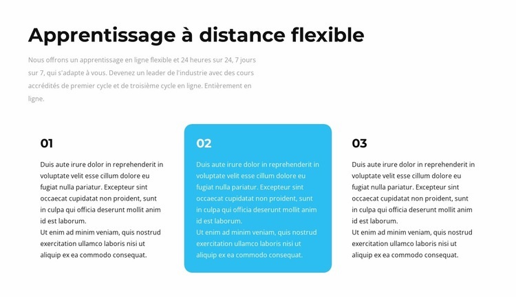 Votre travail principal Maquette de site Web