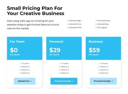 This Means Pricing - Simple HTML Template