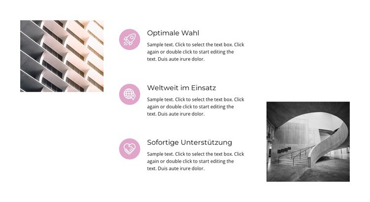 Um um die Ecke zu denken Website-Modell