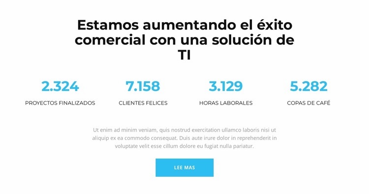 Esto significa éxito Diseño de páginas web