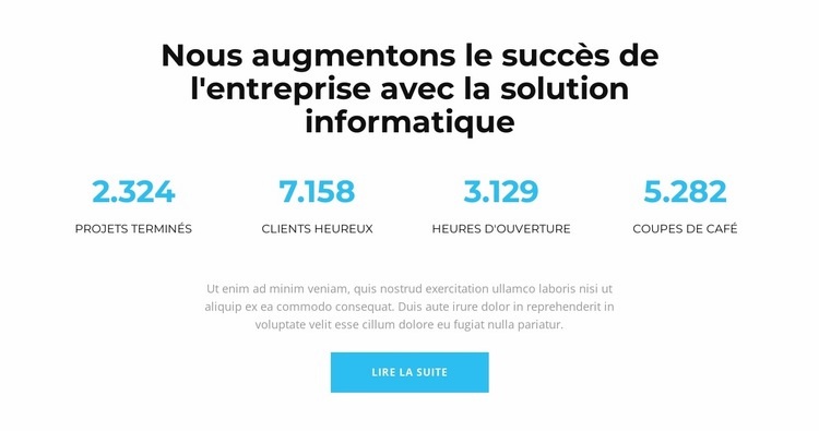 Cela signifie succès Modèle HTML5