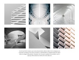 Galerie Avec Conception D'Architecture - Modèle D'Une Page