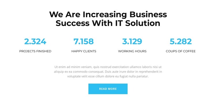 This means success HTML Template