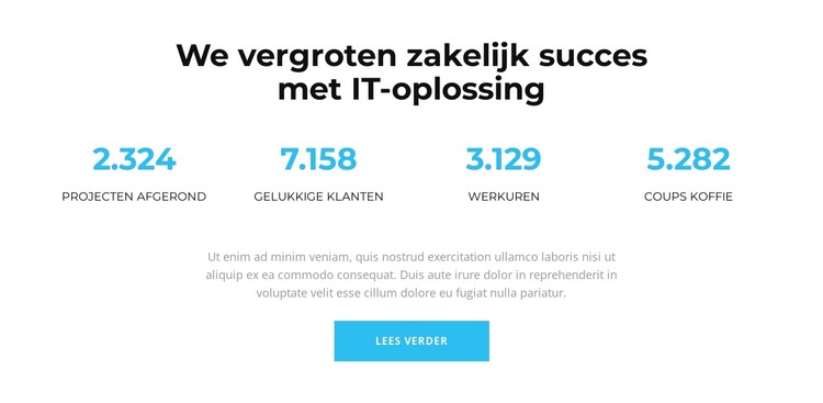 Dit betekent succes HTML-sjabloon