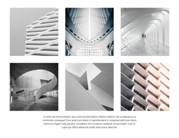 Gallery with architecture design - One Page Template by Nicepage