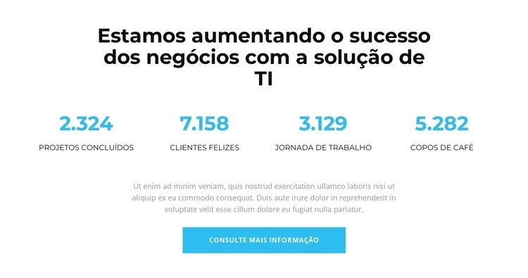 Isso significa sucesso Maquete do site