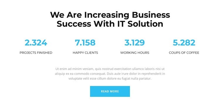 This means success Webflow Template Alternative