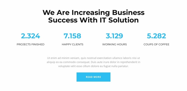 This means success Website Template
