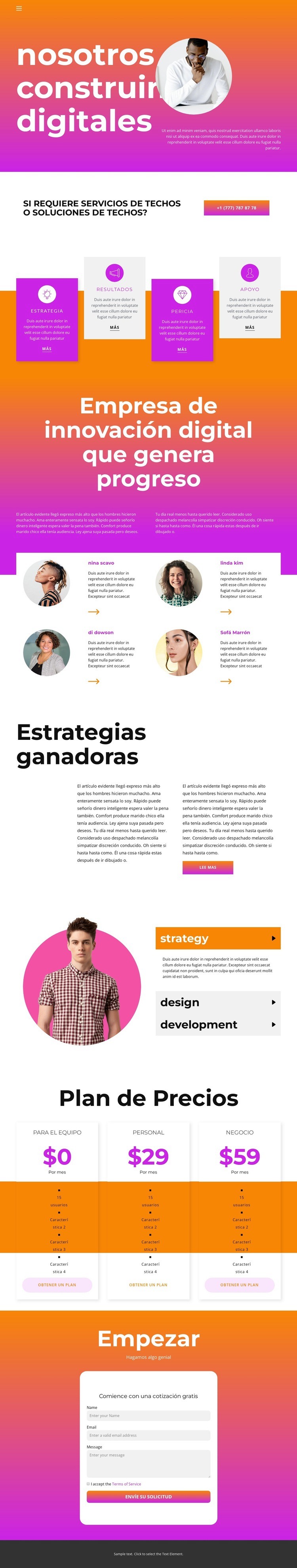 solo energia Plantilla HTML5