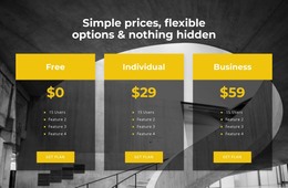 Choose Your Personal Pricing - Free Template