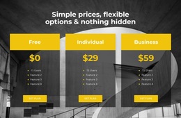 Choose Your Personal Pricing Templates Html5 Responsive Free