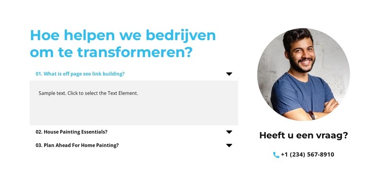 Altijd vragen CSS-sjabloon