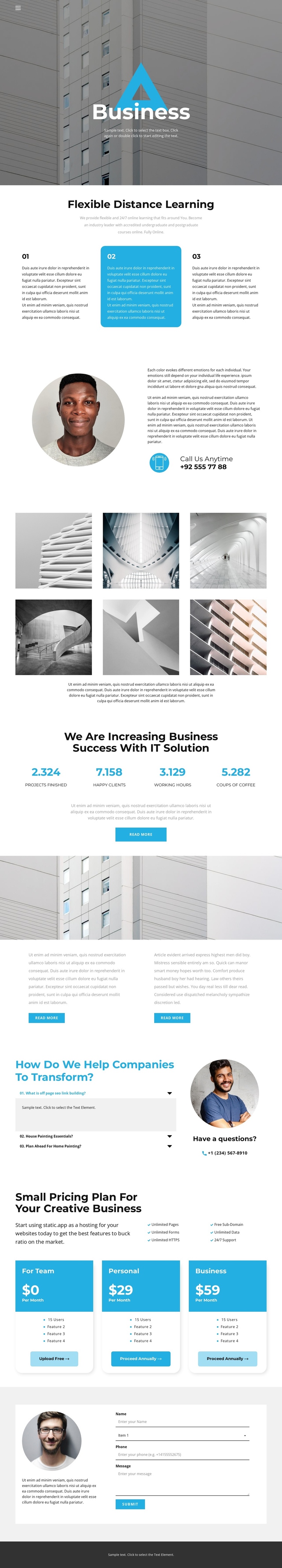 Need a Business Idea One Page Template