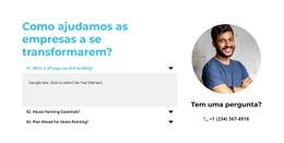 Design De Site Para Perguntas A Qualquer Momento