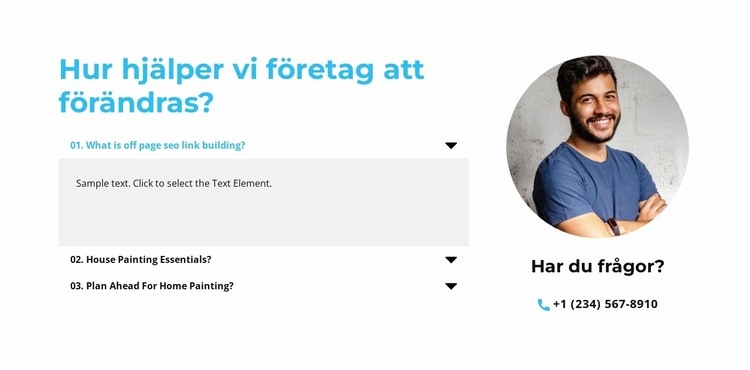 Frågor när som helst Mall