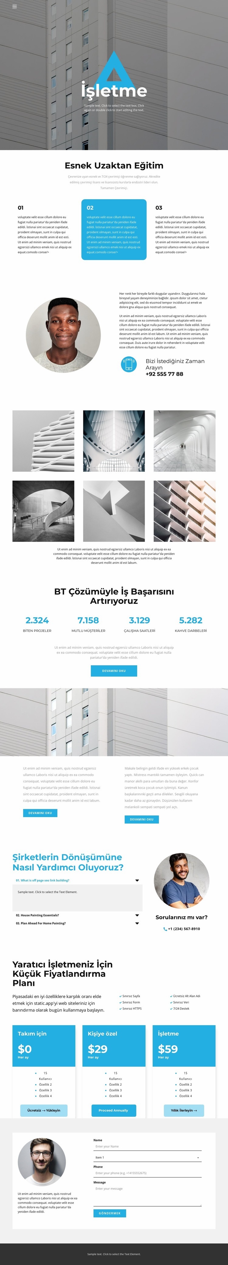 Bir İş Fikrine İhtiyacınız Var Web Sitesi Mockup'ı