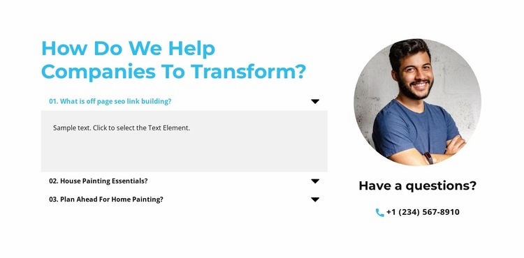 Questions anytime Webflow Template Alternative