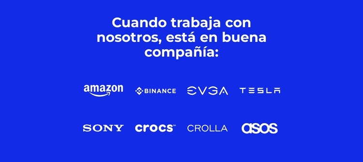 Nos especializamos en construir marcas Plantilla de sitio web