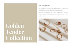 A Collection Of Exquisite Jewelry Simple CSS Template