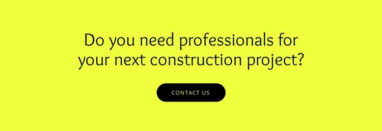 Construction projects for your CSS Template