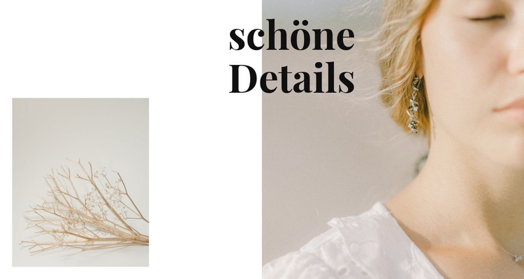 Schmuck Details HTML5-Vorlage