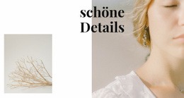 Schmuck Details - Website-Vorlagen