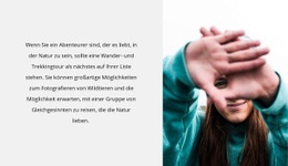 Setz Dich Nicht Still - Vielseitiges Website-Modell