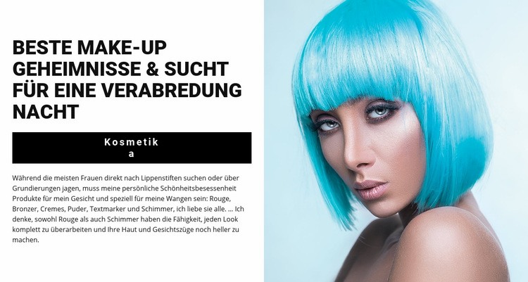 Heller Blick für die Party Website-Modell