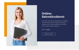 Exklusive Landingpage Für Sekretärsdienst