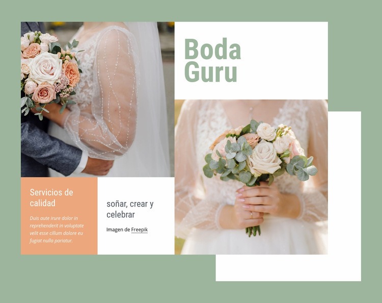 Gurú de la boda Diseño de páginas web