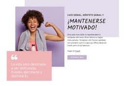 Mantenerse Motivado - Mejor Plantilla HTML5