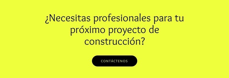 Proyectos de construcción para su Plantilla HTML5