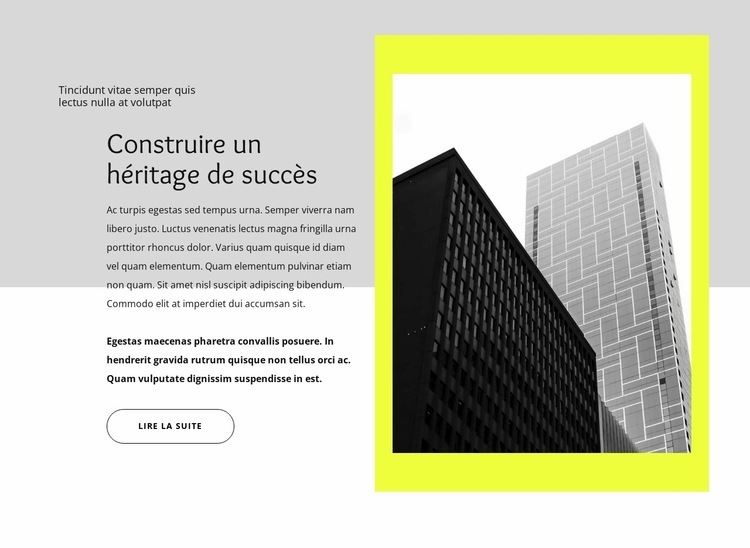 Relations avec les investisseurs Créateur de site Web HTML