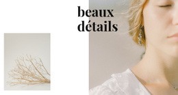 Détails Des Bijoux - Maquette De Site Web De Fonctionnalités